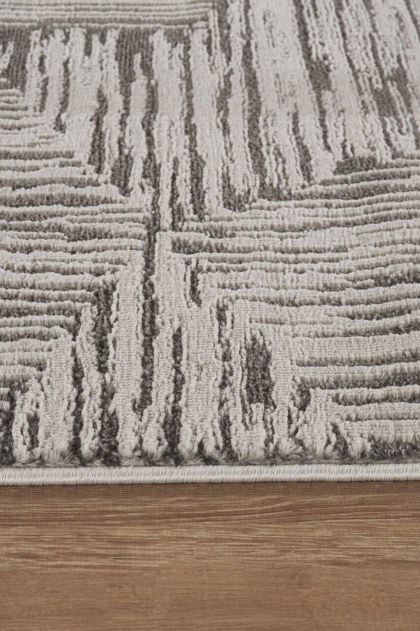 Covor, Marla 2004, 60x100 cm, 60% POLIPROILENĂ/40% POLIESTER, Gri — imaginea 3