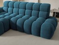 Coltar extensibil dreapta 3 locuri ELTAP, Ceedro, 283x165x98 cm, lemn/poliester, albastru inchis