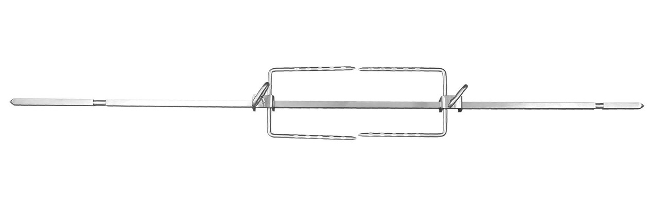 Kit rotiserie pentru gratar de gradina, inox - Zokura - imagine 4