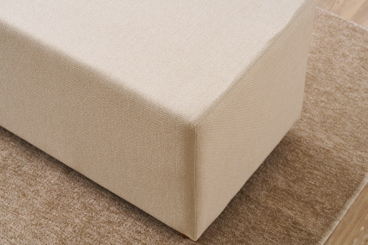 Taburet, Atelier del Sofa, 825BLC5187, Lemn, Crem - view 3