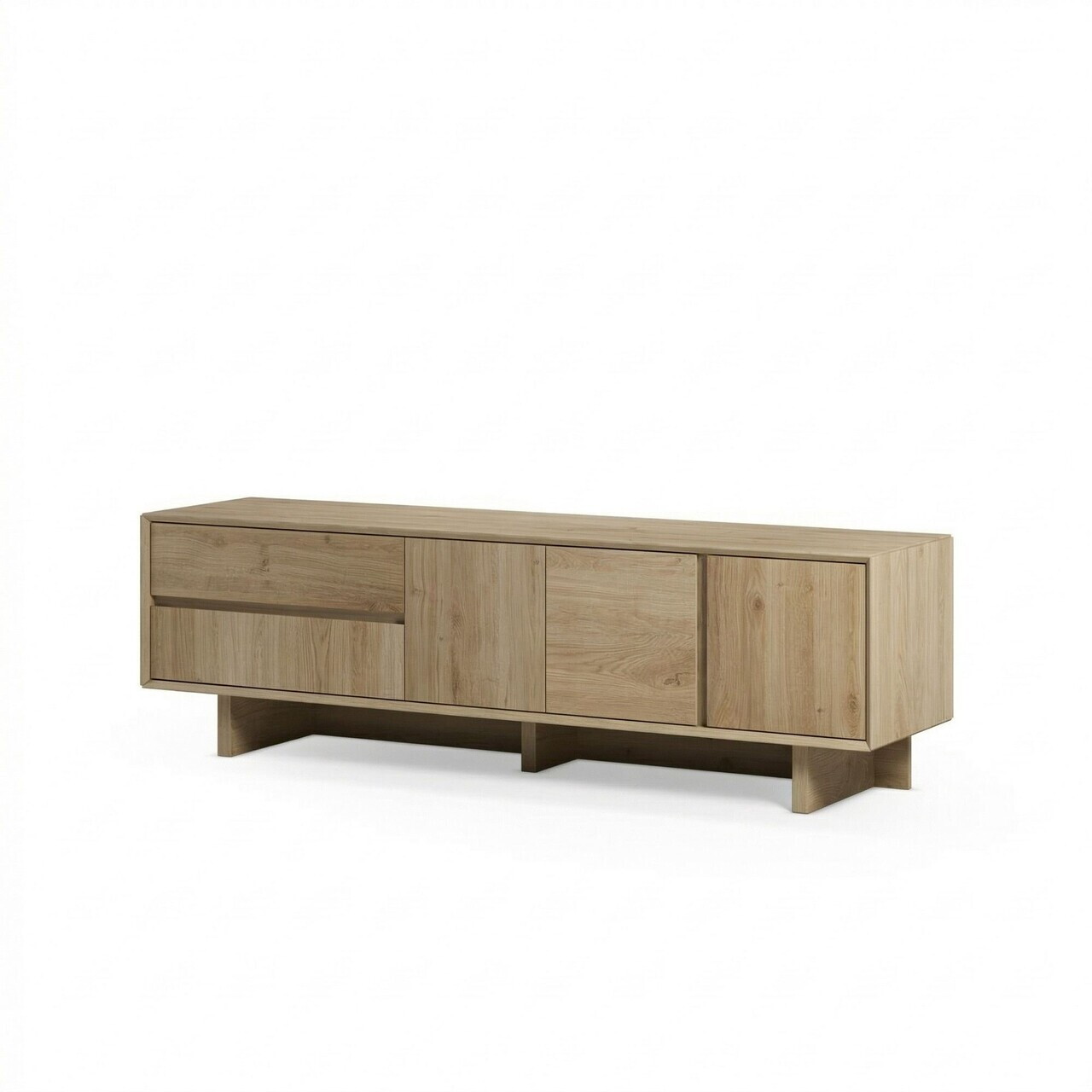 Comoda TV, Hanah Home, Carpi, 180x55x45 cm, PAL, Maro — imaginea 4