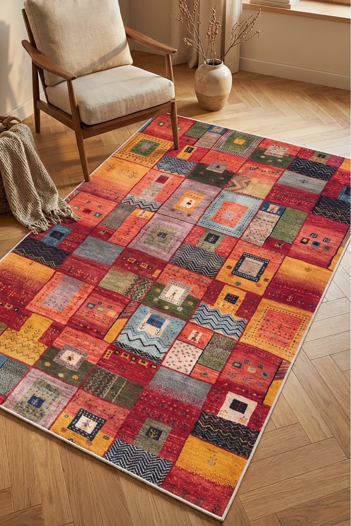 Covor, DC-2006-28, 120x250 cm, Poliester, Multicolor