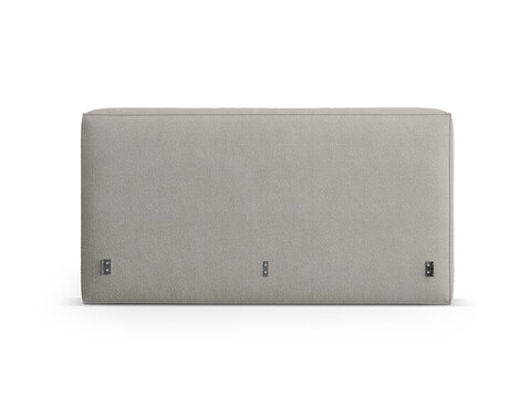 Tablie de pat 140 cm, Micadoni Home, Olivia-206, tesatura boucle, gri deschis