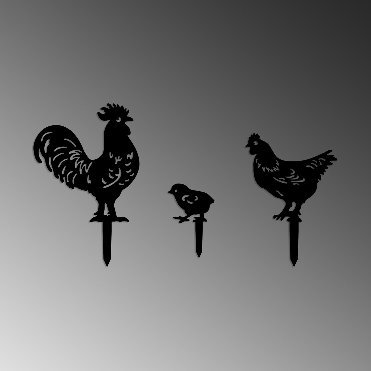 Obiect decorativ de grădină, Fam 04, Negru - imagine 5