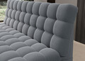 Canapea extensibila 3 locuri ELTAP, Clareta, 197x95x96 cm, lemn/poliester, gri deschis