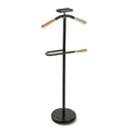 Suport haine, Versa, Galan Negro, 44 x 108 cm, metal/lemn de pin, negru