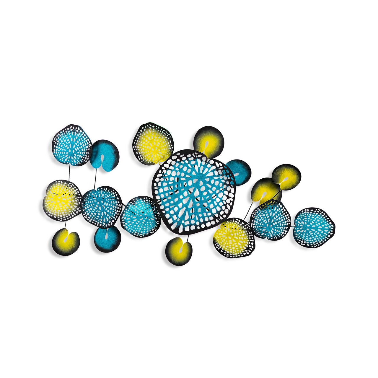 Decoratiune de perete, Nenuharps 1, Dimensiuni: 125 x 62 x 4 cm, Multicolor - view 6