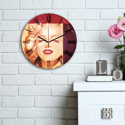 Ceas de perete, 3030ms-065, mdf, ø30 cm, multicolor
