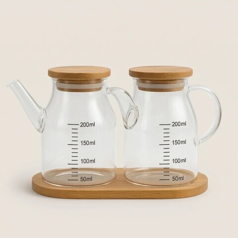 Set boluri pentru sos, Hermia, 264MDS1143, Dimensiune: 200 ml (2 bucăți), Transparent
