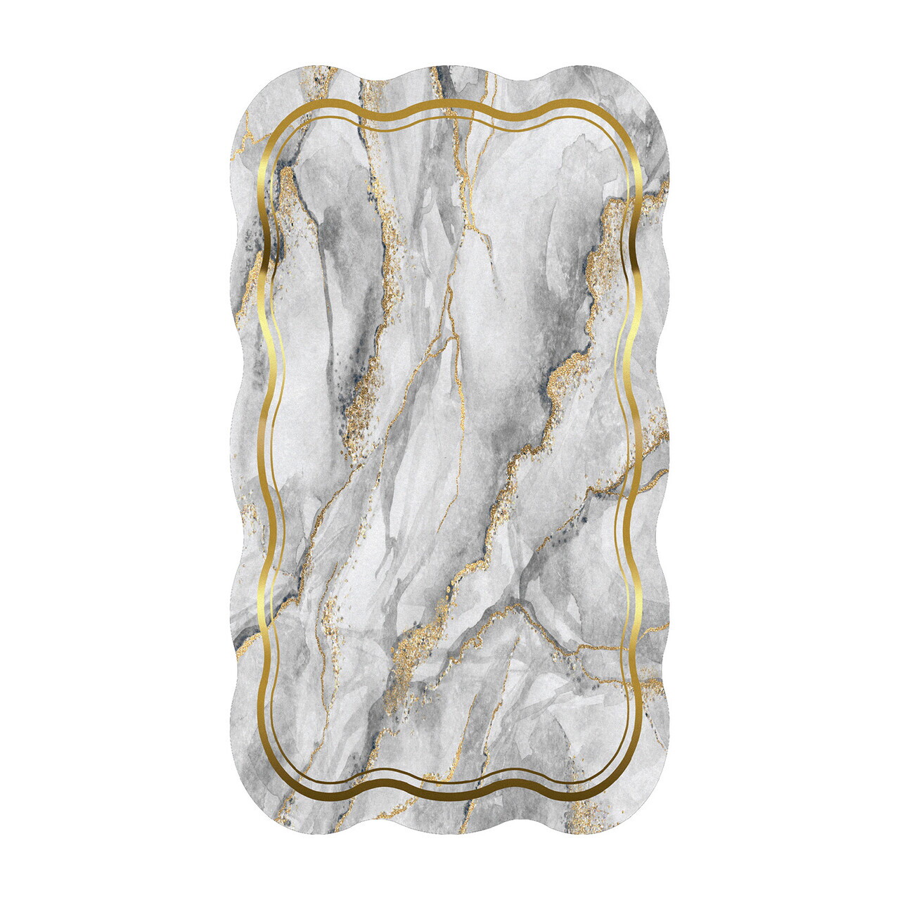 Covor, Aln600189Gr04, 80x300 cm, Poliester, Gri — imaginea 4
