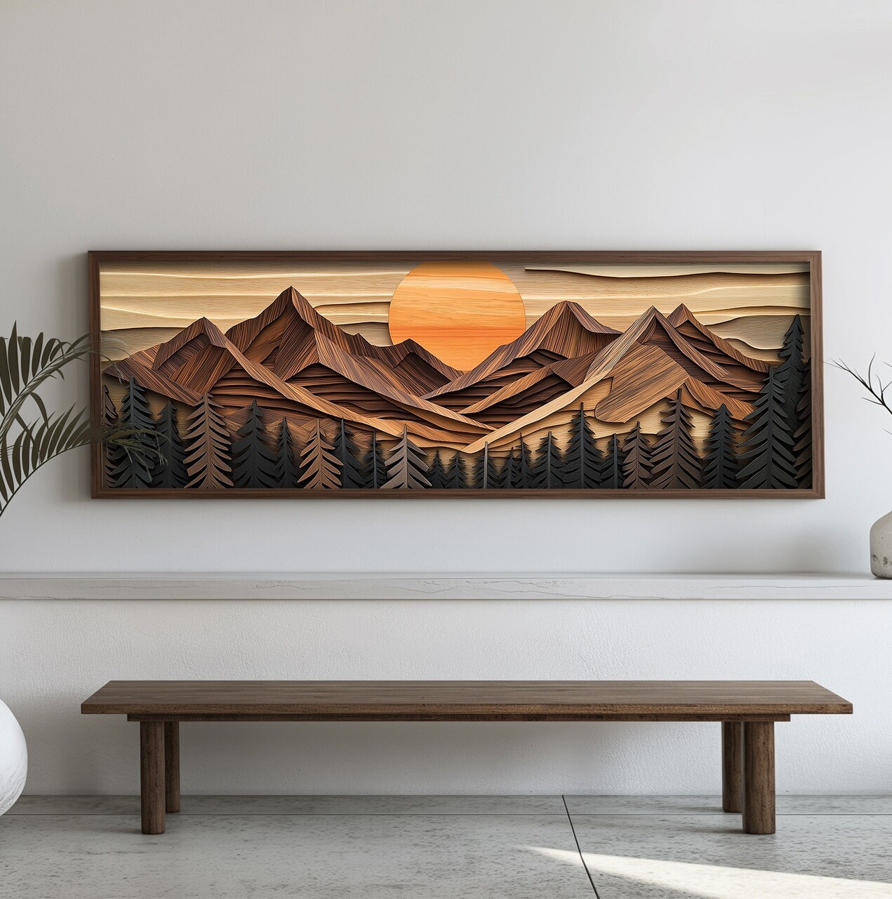 Tablou decorativ EMR029 Lemn Multicolor