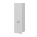 Dulap pentru bucatarie, Hanah Home, Minar, 60x222x58 cm, Alb