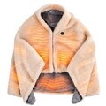 Poncho electric cu alimentare USB, Beper, 12W, 27x19x4 cm, 3 niveluri de incalzire reglabile, bej