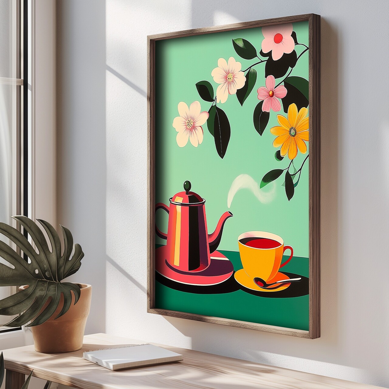 Tablou decorativ, TUN024-L, Lemn, Multicolor - view 3