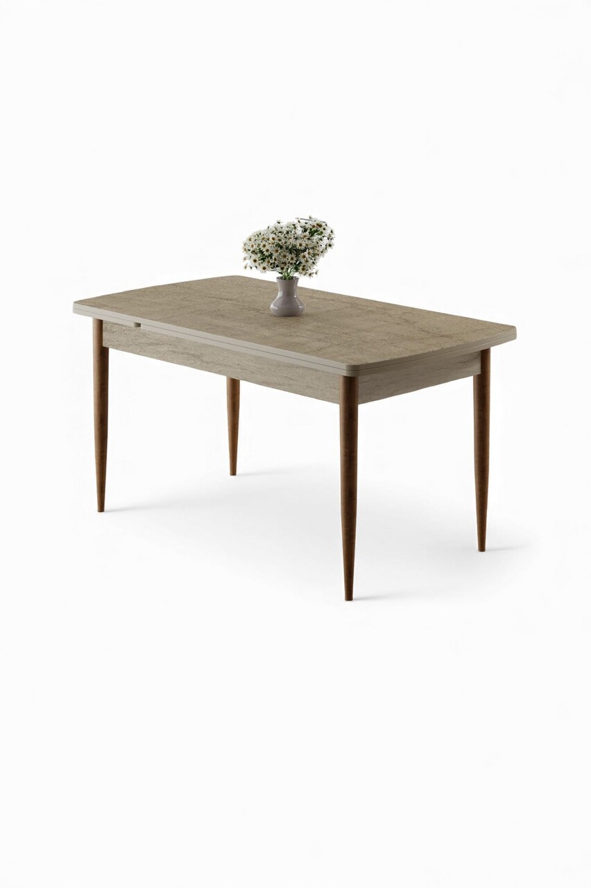Masa, Hanah Home, Asfel, 130x78x77 cm, Travertin / Maro - view 2