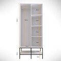 Dulap pentru haine, Comforty, Martin 2, 84 x 200 x 50 cm, pal melaminat, multicolor