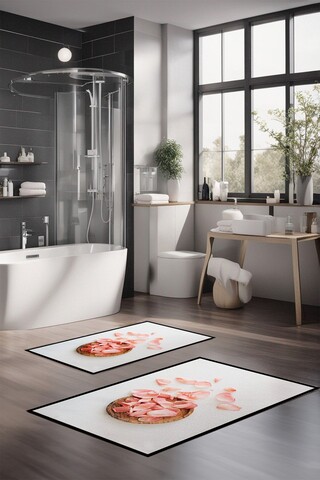 Set covorase de baie, Cartwright, CT-5370, Poliester, Multicolor