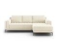 Coltar dreapta, Orrino, Mazzini Sofas, 4 locuri, 242x164x82 cm, catifea, bej deschis