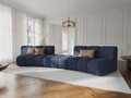 Canapea semirotunda 5 locuri, Lupine, Micadoni Home, BL, 367x118x70 cm, poliester chenille, albastru