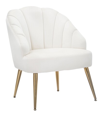 Fotoliu Shell, Mauro Ferretti, 65x69x84 cm, catifea, crem 65x69x84 imagine model 2022