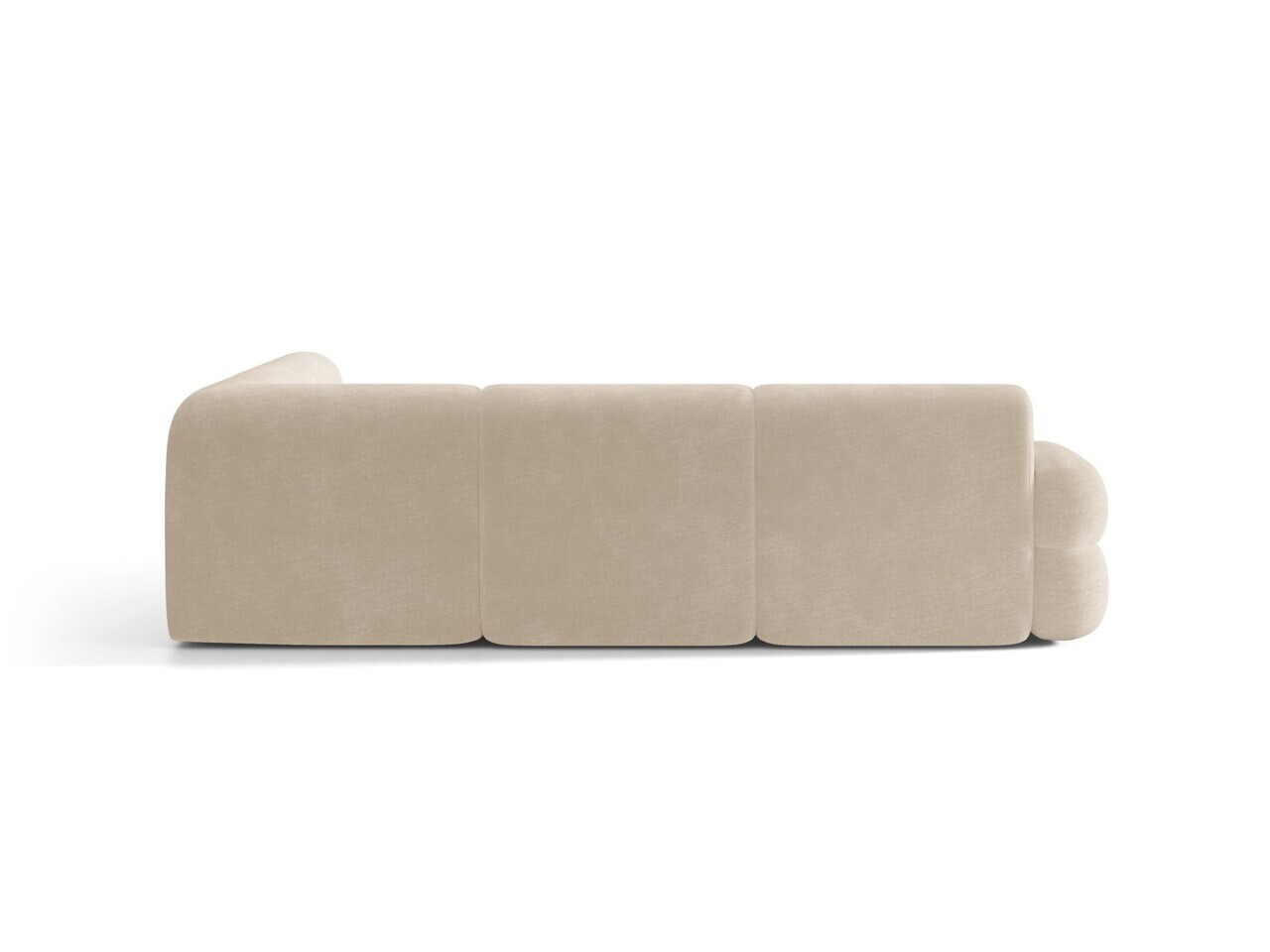 Coltar simetric 7 locuri, Neo, Micadoni Home, 295x295x83 cm, tesatura Chenille, bej deschis — imaginea 4
