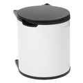 Cos de gunoi pentru dulap, Brabantia, White, 15 L, 30x29.3x34.7 cm, otel, alb