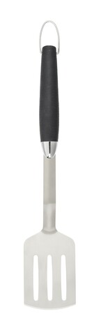 Spatula pentru gratar, wenko, bbq, 9.1 x 3.5 x 45.5 cm, inox/plastic, negru/argintiu
