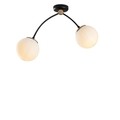 Lustra, Kromozom - 1001, Tatum, 51 x 15 x 41 cm, 2 x E27, 40W, alb/negru