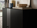 Dulap multifunctional ELTAP, Raftt, 122x42x140 cm, PAL/MDF, negru