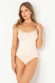 Set maiou si chiloti 2 piese, 999MRE2168 - XXL/3XL, Miorre, 46% bumbac/46% modal/ 8% elastan, Bej