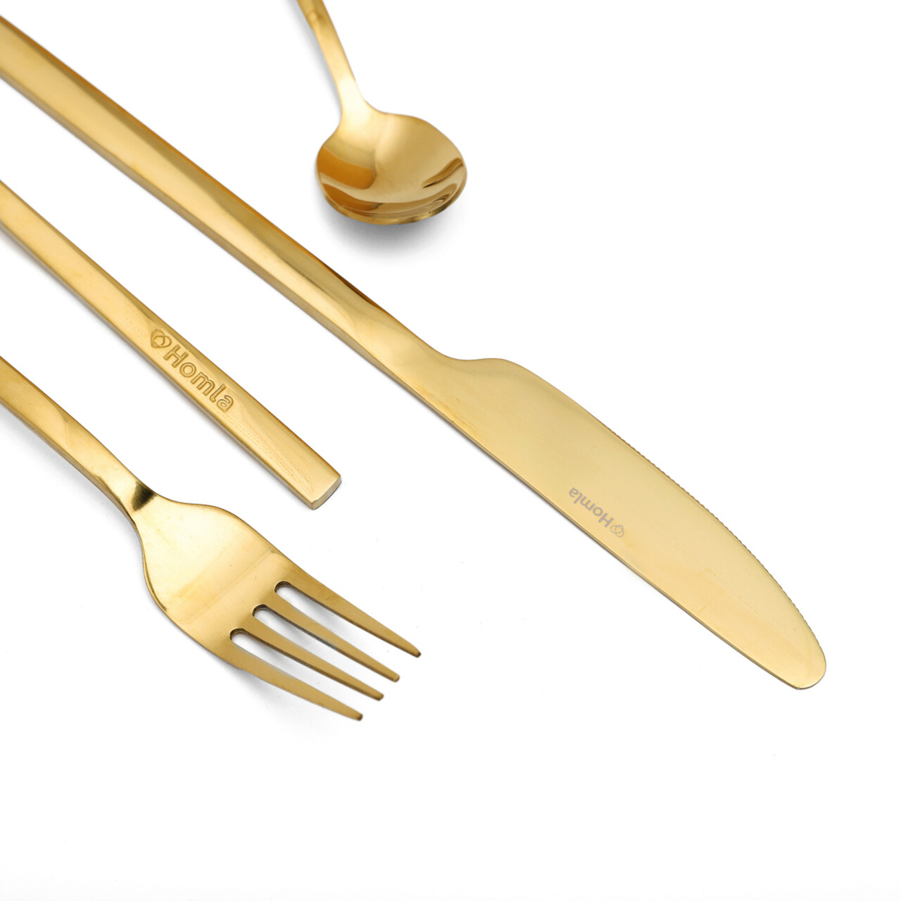 Set tacamuri 24 piese Aperi, Homla, inox tip 430, auriu - view 6