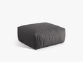 Taburet, Chris-259, Micadoni Home, 100x85x43 cm, tesatura structurata chenille, gri beton