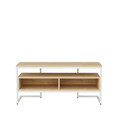 Comoda TV, Retricy, Merrion, 110x35x49.9 cm, PAL, Stejar alb