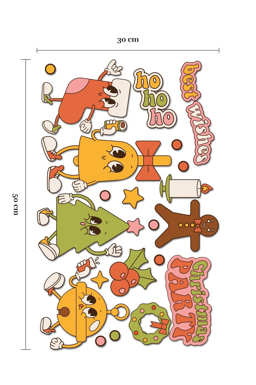 Sticker decorativ, 309020, 30 x 50 cm, Multicolor — imaginea 2