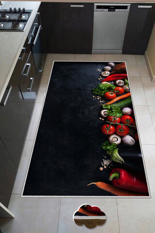 Covor, WOOKECE224, 50×80 cm, Poliester, Multicolor Covoare