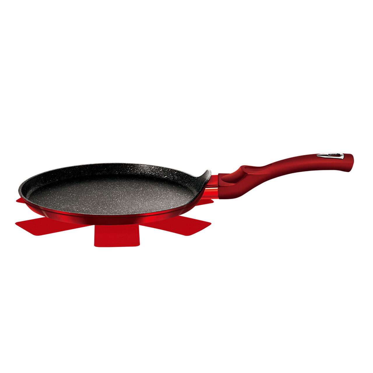 Tigaie pentru clatite Berlinger Haus, Burgundy, 28 cm, aluminiu forjat, rosu - imagine 7