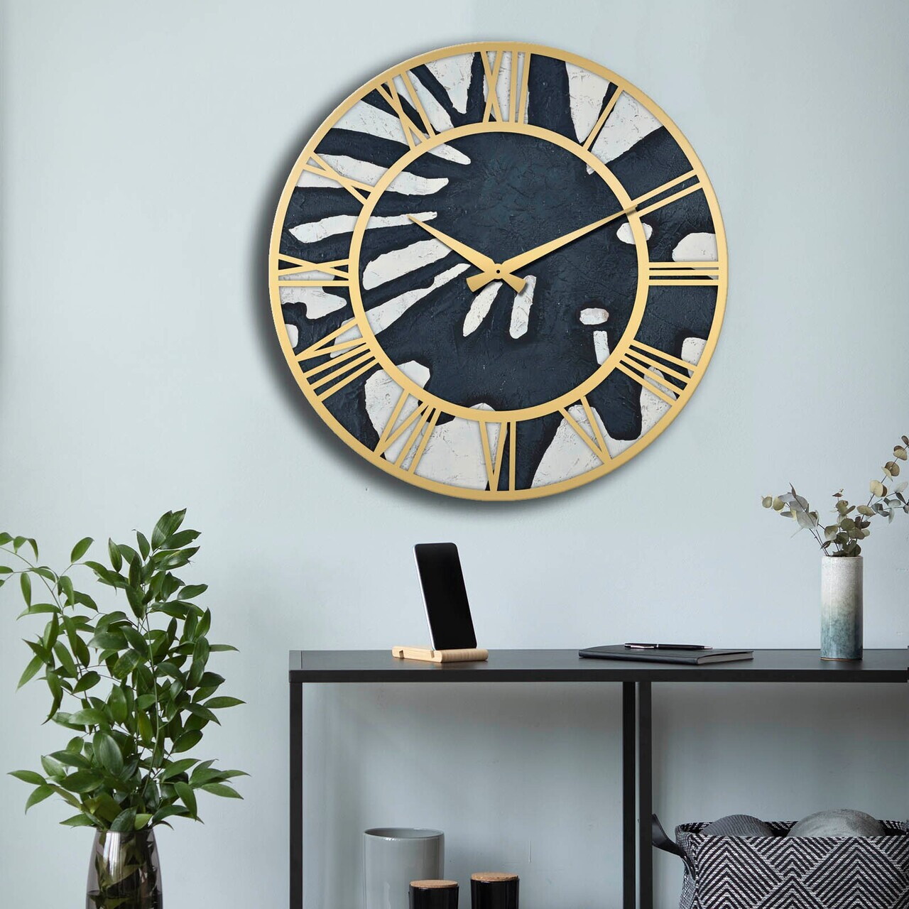 Ceas de perete 5050softms011 MDF Dimensiune: 50 cm (Diametru) Multicolor