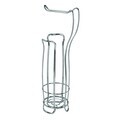 Suport pentru hartie igienica Axis, iDesign, 20.5x16.5x62 cm, otel, crom