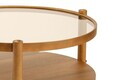 Masuta de cafea, Hanah Home, Monza 80, 80x48x80 cm, LEMN MASIV DE FAG, Maro