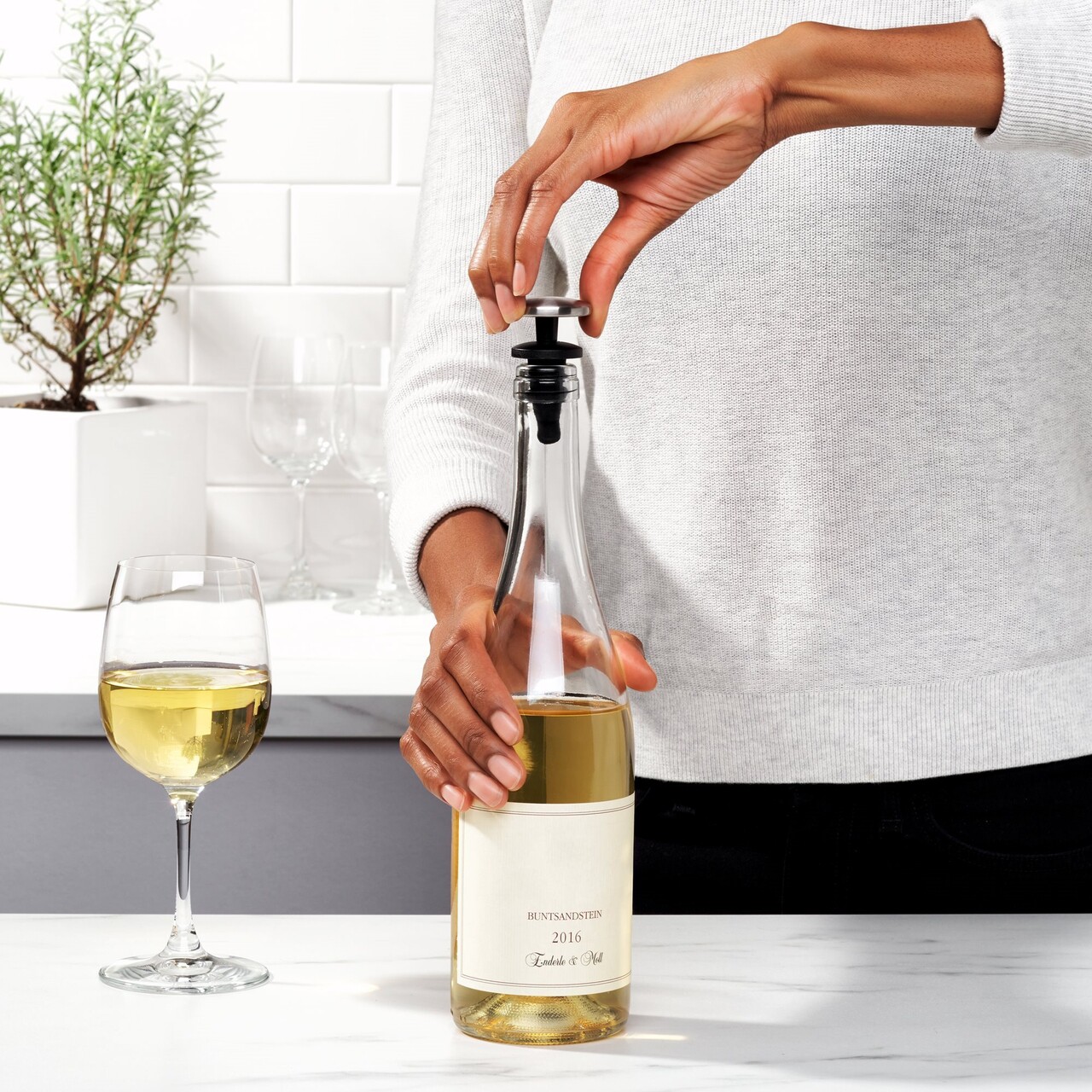 Set 2 dopuri pentru vin, "SteeL" - OXO - imagine 16