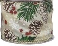Panglica decorativa Holly, Decoris, 270x6.3 cm, poliester, multicolor