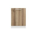 Dulap pentru bucatarie, Hanah Home, Minar, 60x87x58 cm, Alb / Dore
