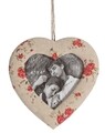Rama foto Country Cuore, Bizzotto, 13.5x13.5 cm, textil