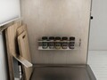Raft de perete, Cerritos, Banyo Makyaj Rafı, Suport pentru condimente, Metal, Crom