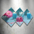Set 4 tablouri decorative, 4MDF4969722, MDF, Imprimat UV, Multicolor