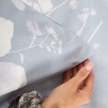 Lenjerie de pat pentru o persoana Blossom, Homla, 2 piese, 140x200 cm, microfibra din poliester, albastru/alb