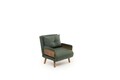 Canapea extensibilă cu 1 loc, Futon, 859FTN2339, Metal , Verde