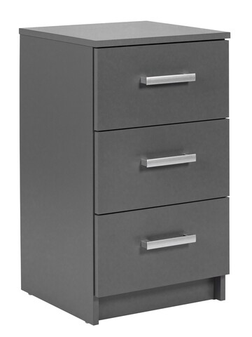 Comoda Elenzio 3, Inter Link, 41.2x40x71 cm, PAL, gri