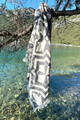 Prosop de plaja, DC Home, Lalezar, Bumbac, Negru/Bej