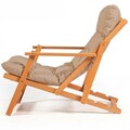 Scaun de gradina, Meya Dekor, My008, 50x81x50 cm, Lemn de fag, Maro / Natural